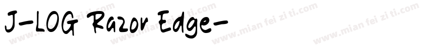 J-LOG Razor Edge字体转换